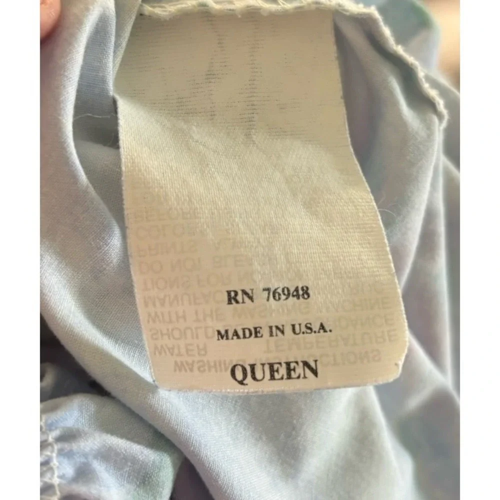 Wayfair Queen Sheet Set Pastel Stripes 2 Pillowcases Fitted Flat Vintage 90s